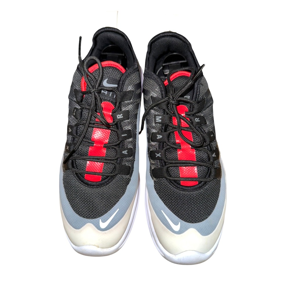 Nike Air Max Axis WOMENS 9.5 PRE-OWNED Black/Gray/White Shoes Sneaker AA2168-015